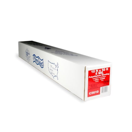 Film-Gard 10 x 50 ft. 6 ml T Professional Grade Polyethylene Sheeting, Clear 5036514